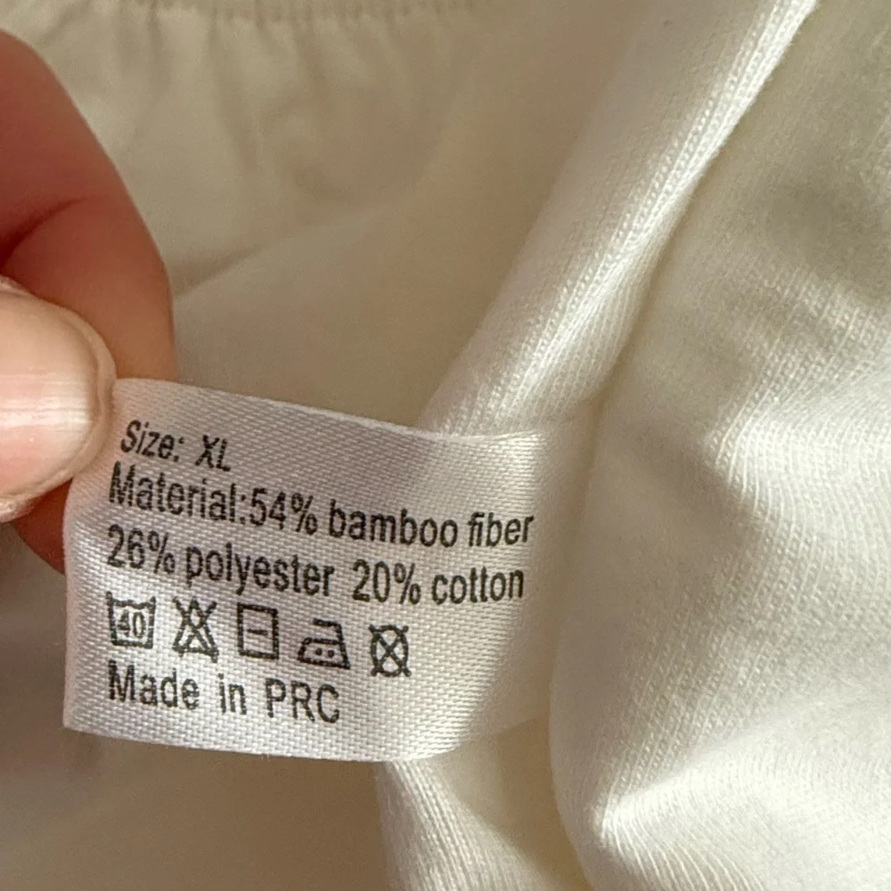 Tiny Tots XL Bamboo Training Underwear - 6 White and 1 Extra liner